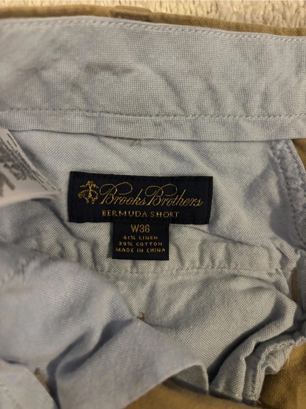Brooks Brothers Khaki Tan Hybrid Shorts